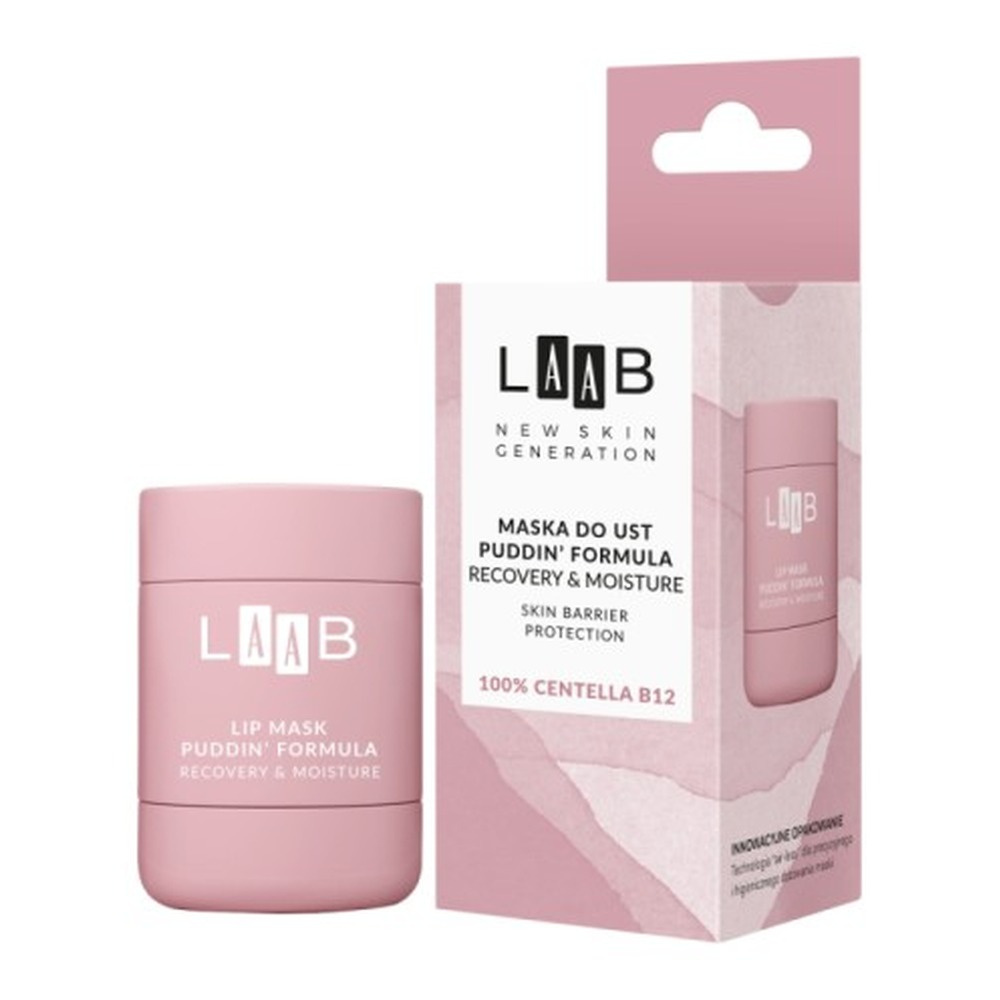 Aa Laab 100% Centella B12 Maska Do Ust Puddin' Formula Regeneracja I Nawilżenie 15g