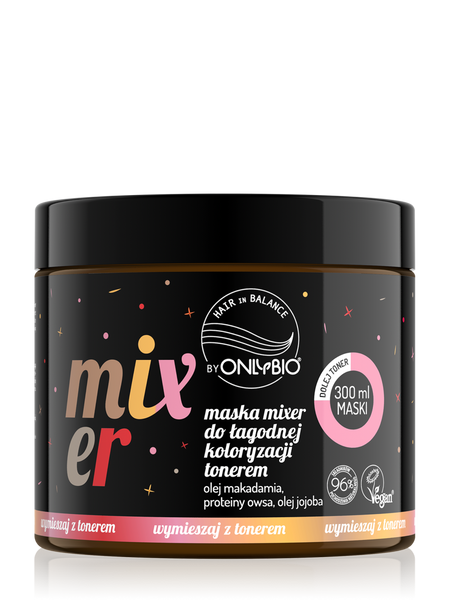 OnlyBio Hair in Balance Maska Mixer do Łagodnej Koloryzacji Tonerem 300ml