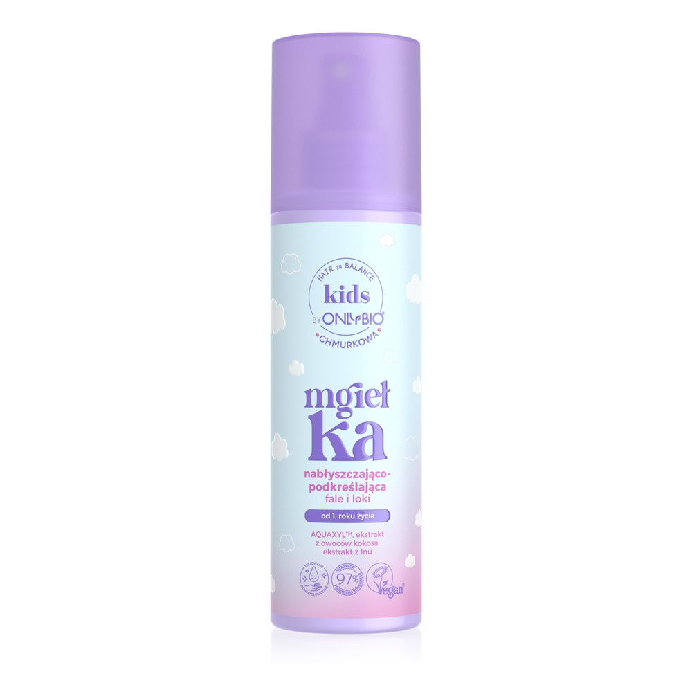 OnlyBio Hair in Balance Kids Chmurkowa Mgiełka Nabłyszczająco-Podkreślająca Fale i Loki 200ml