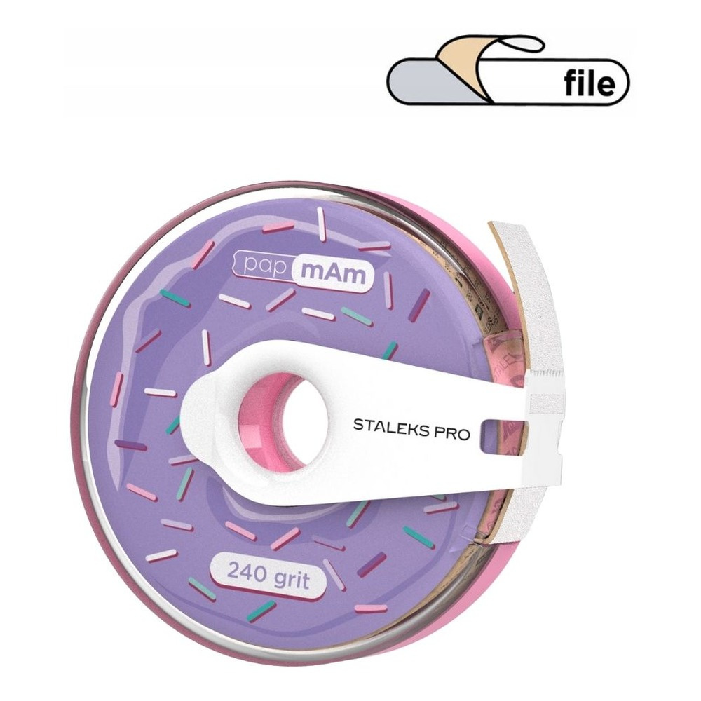 Staleks Pro Expert Taśma Ścierna Biała PapmAm EXPERT w Plastikowym Pudełku 240 Grit ATC-240w 7m