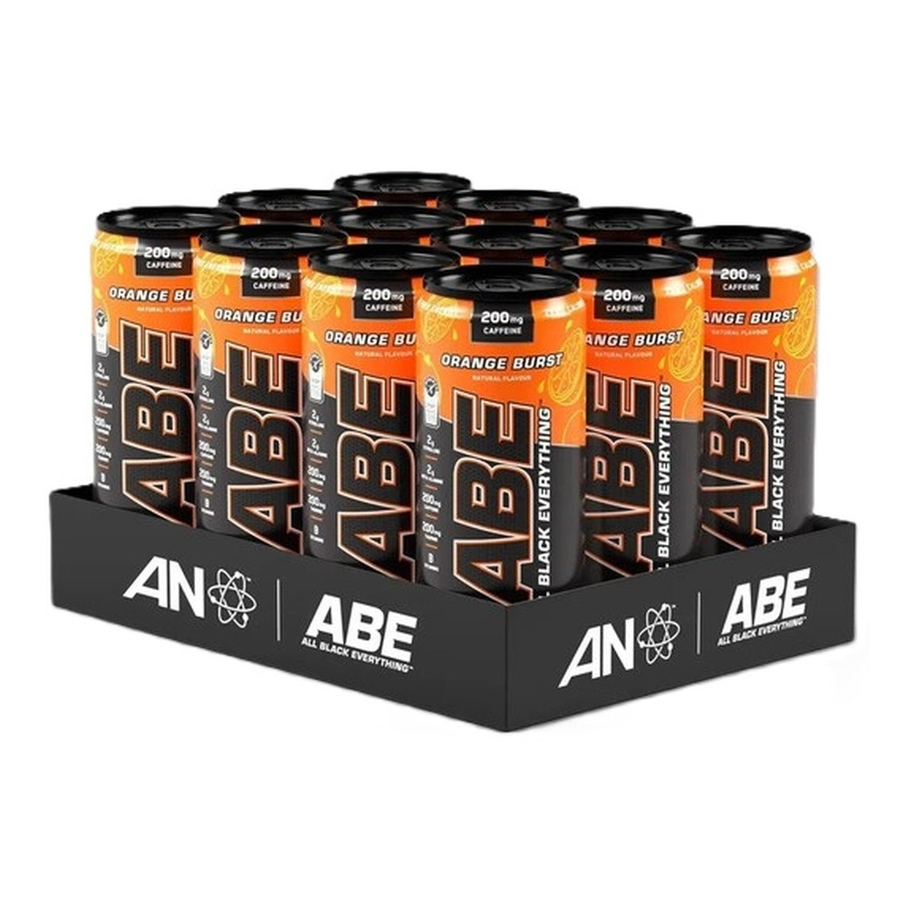 ABE Energy + Performance Cans, Orange Burst - 12 x 330 ml.