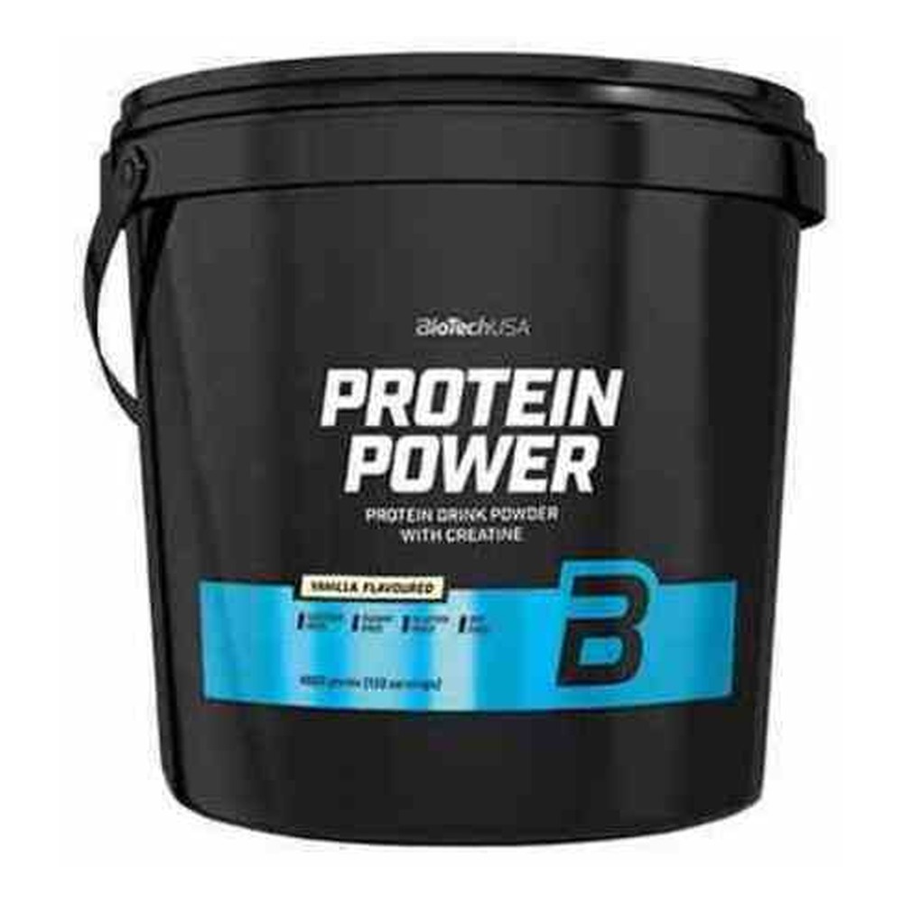 BioTechUSA Protein Power Waniliowa Odżywka Białkowa Na Masę Mięśniową 4000g