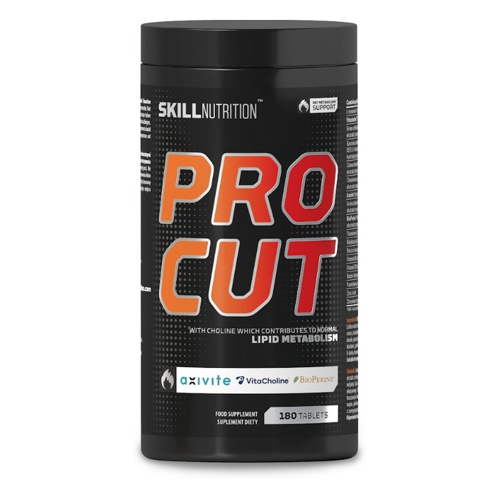 Skill Nutrition Pro Cut Wsparcie Metabolizmu Tłuszczów 180 tabletek