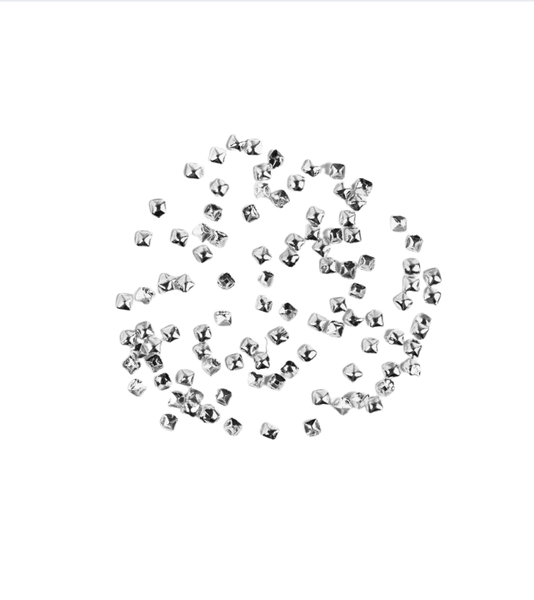 Semilac Nail Decoration Silver Small Squares 100pcs