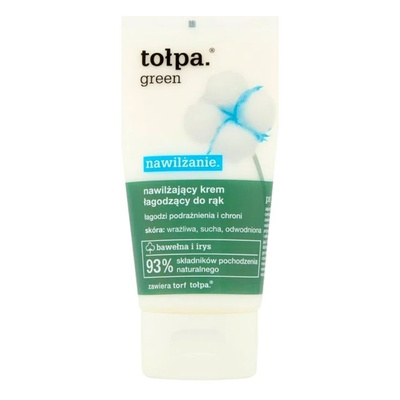 Tołpa Green Nawilżający Kojący Krem do Rąk Skóra Wrażliwa 75ml