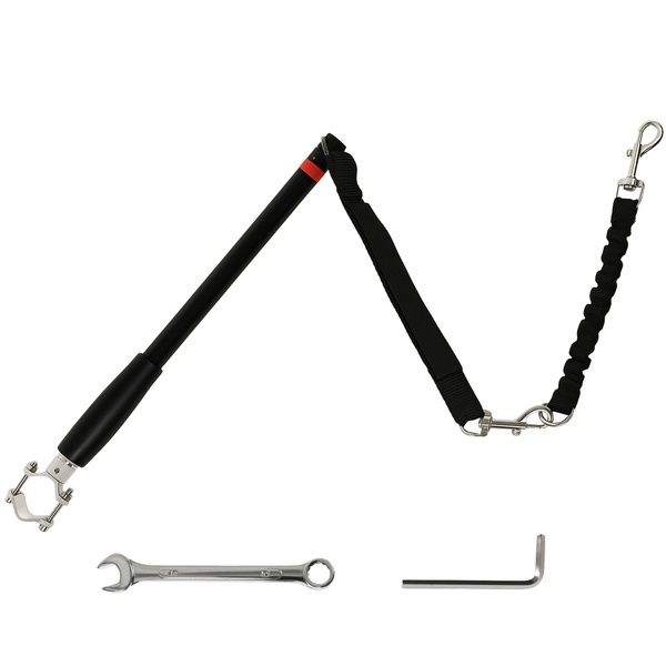 PawHut Dog Lead for Bicycle, Dog Leash for Cycling, Training, Jogging, Black