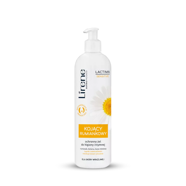 Lirene Lactima Sensitive Kojący Rumiankowy Ochronny Żel do Higieny Intymnej dla Skóry Wrażliwej 350ml