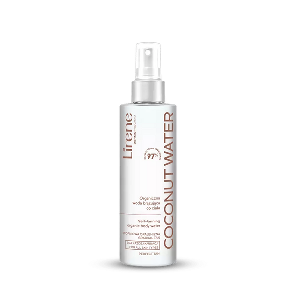 Lirene Perfect Tan Wegańska Organiczna Woda Brązująca do Ciała Coconut Water 200ml
