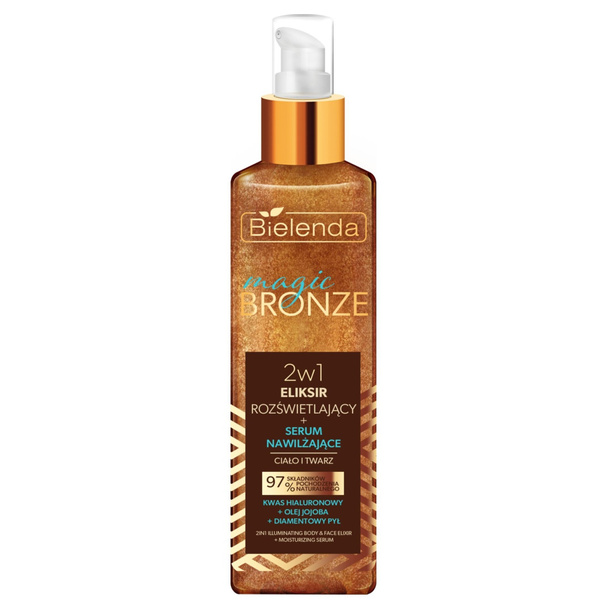 Bielenda Magic Bronze 2w1 Rozświetlający Eliksir Nawilżający do Twarzy i Ciała 150ml