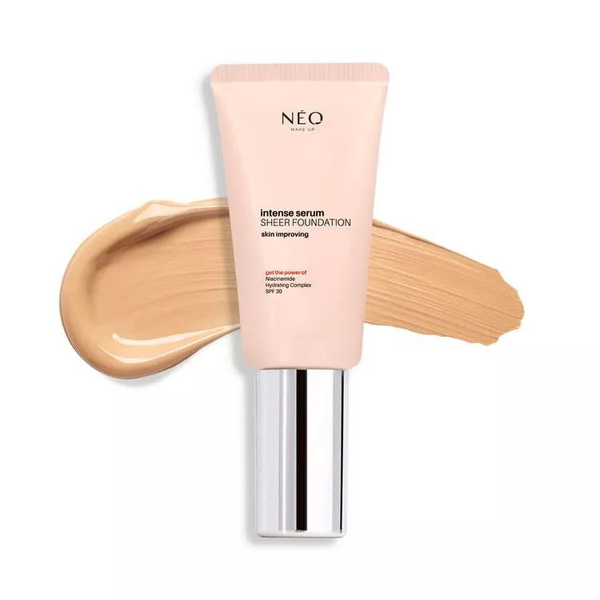 Neo Makeup Intense Serum Sheer SPF 30 Nawilżający Podkład 01 Porcelain 30ml