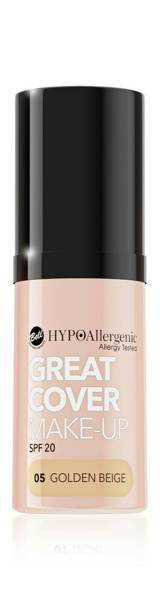 Bell HypoAllergenic Great Cover Make-Up SPF20 Hypoalergiczny Intensywnie Kryjący Podkład w Musie 05 Golden Beige 20g
