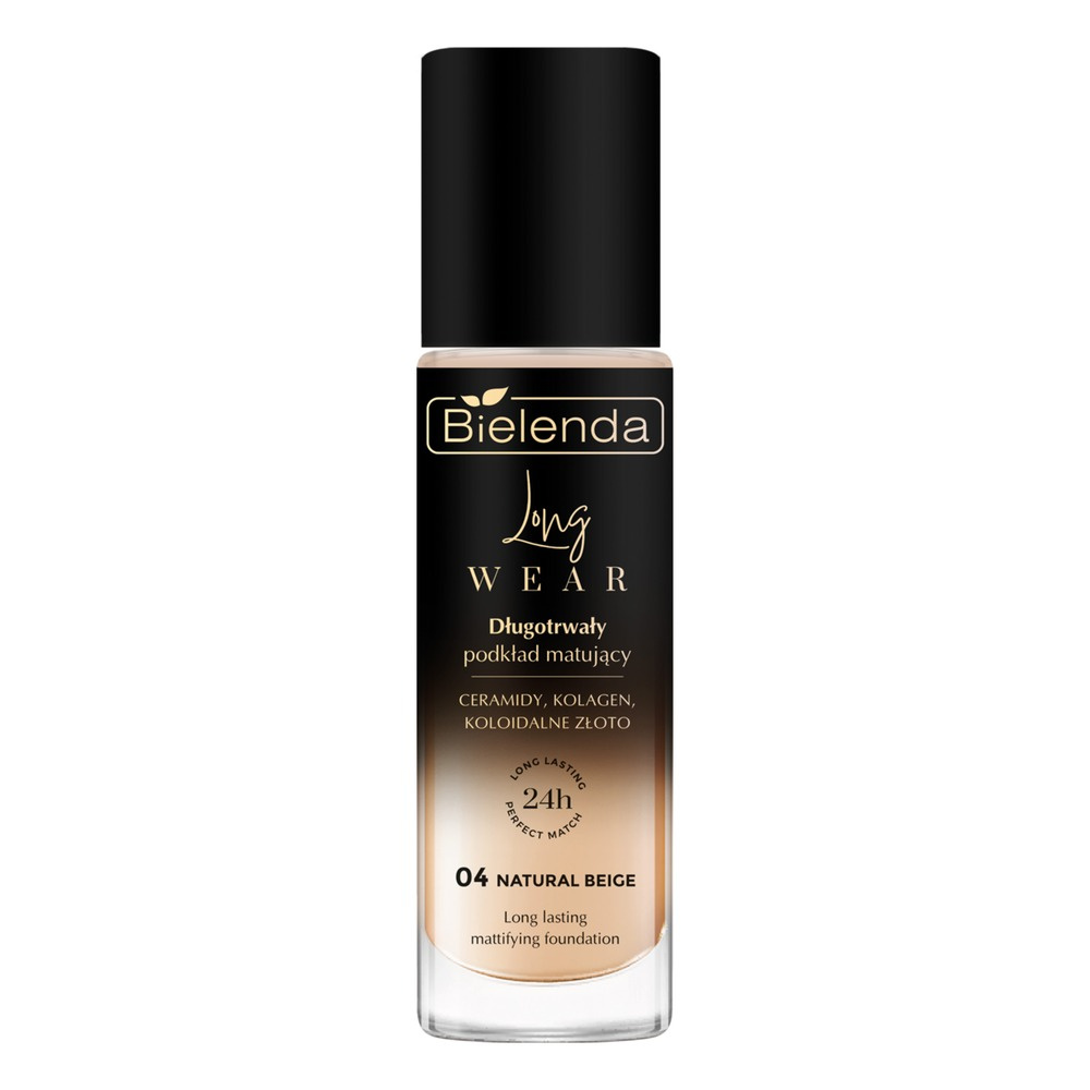 Bielenda Long Wear Długotrwały Podkład Matujący 04 Natural Beige 30ml
