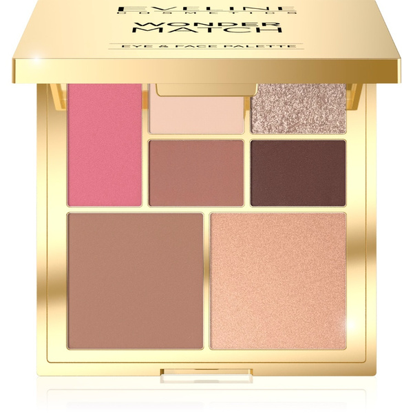 Eveline Wonder Match paleta do makijażu oczu i twarzy