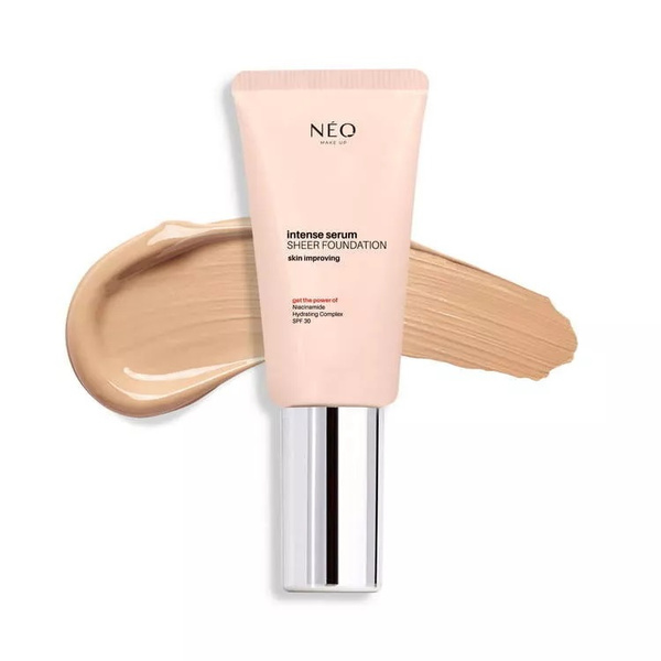 Neo Makeup Intense Serum Sheer SPF 30 Nawilżający Podkład 02 Ivory 30ml