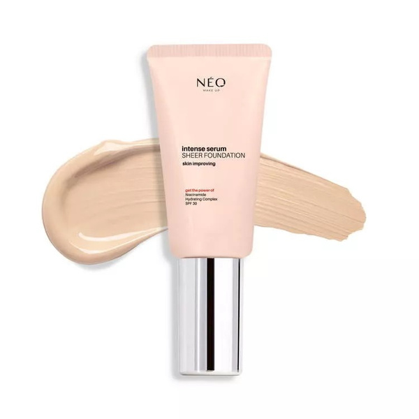 Neo Makeup Intense Serum Sheer SPF 30 Nawilżający Podkład 00 Alabaster 30ml