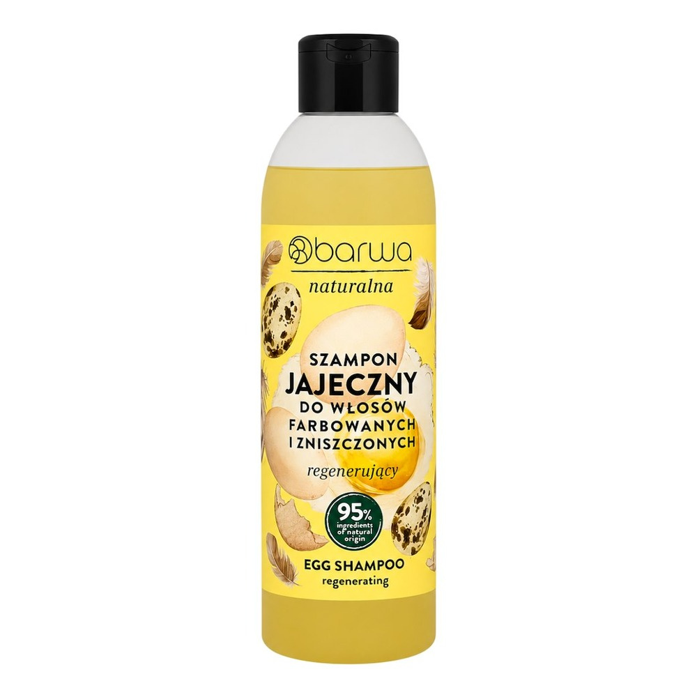 Barwa Naturalna Regenerujący Szampon Jajeczny do Włosów Zniszczonych 300ml