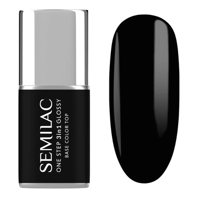 Semilac One Step 3in1 Lakier Hybrydowy S190 The Black 7ml