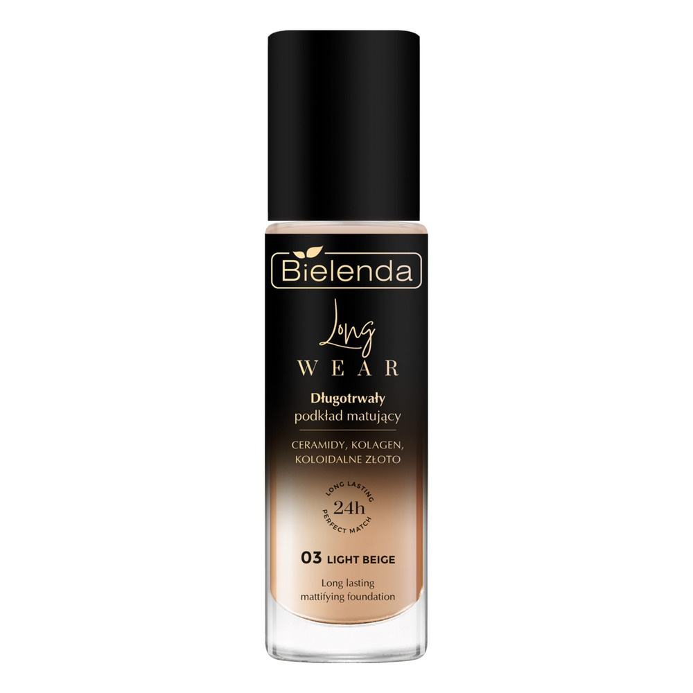 Bielenda Long Wear Długotrwały Podkład Matujący 03 Light Beige 30ml