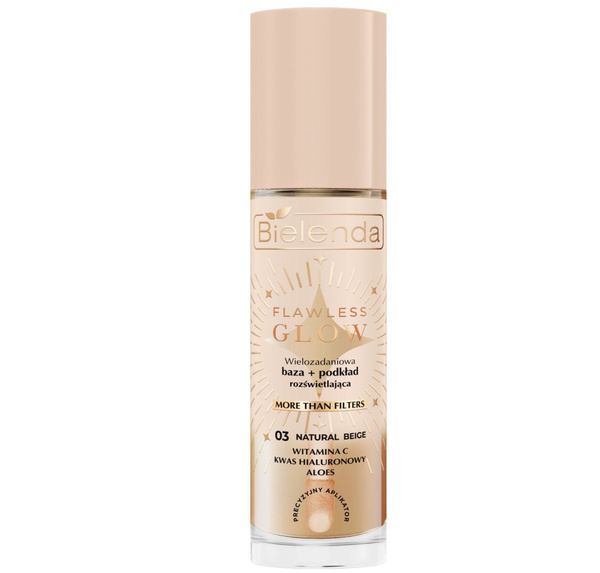 Bielenda Flawless Glow Baza i Podkład Rozświetlający 03 Natural Beige 30ml