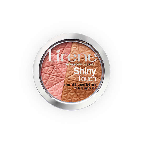 Lirene Shiny Touch Mineralny Bronzer z Różem Modelujący Owal Twarzy 9g