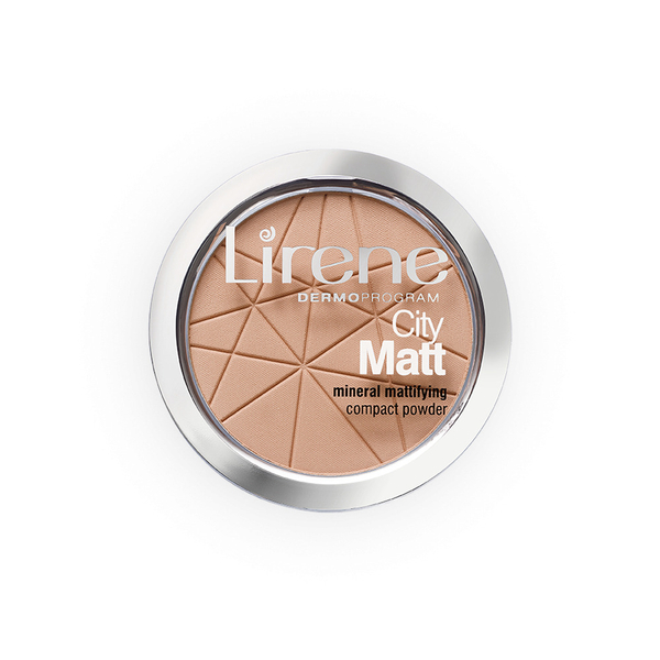Lirene City Matt Mineralny Puder Matujący Nr 03 Beżowy 9g