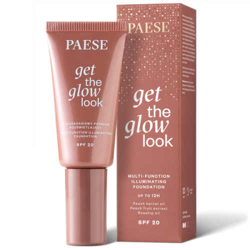 Paese Get The Glow Look Wielozadaniowy Podkład Rozświetlający Nr 2N Sand Beige SPF20 30ml