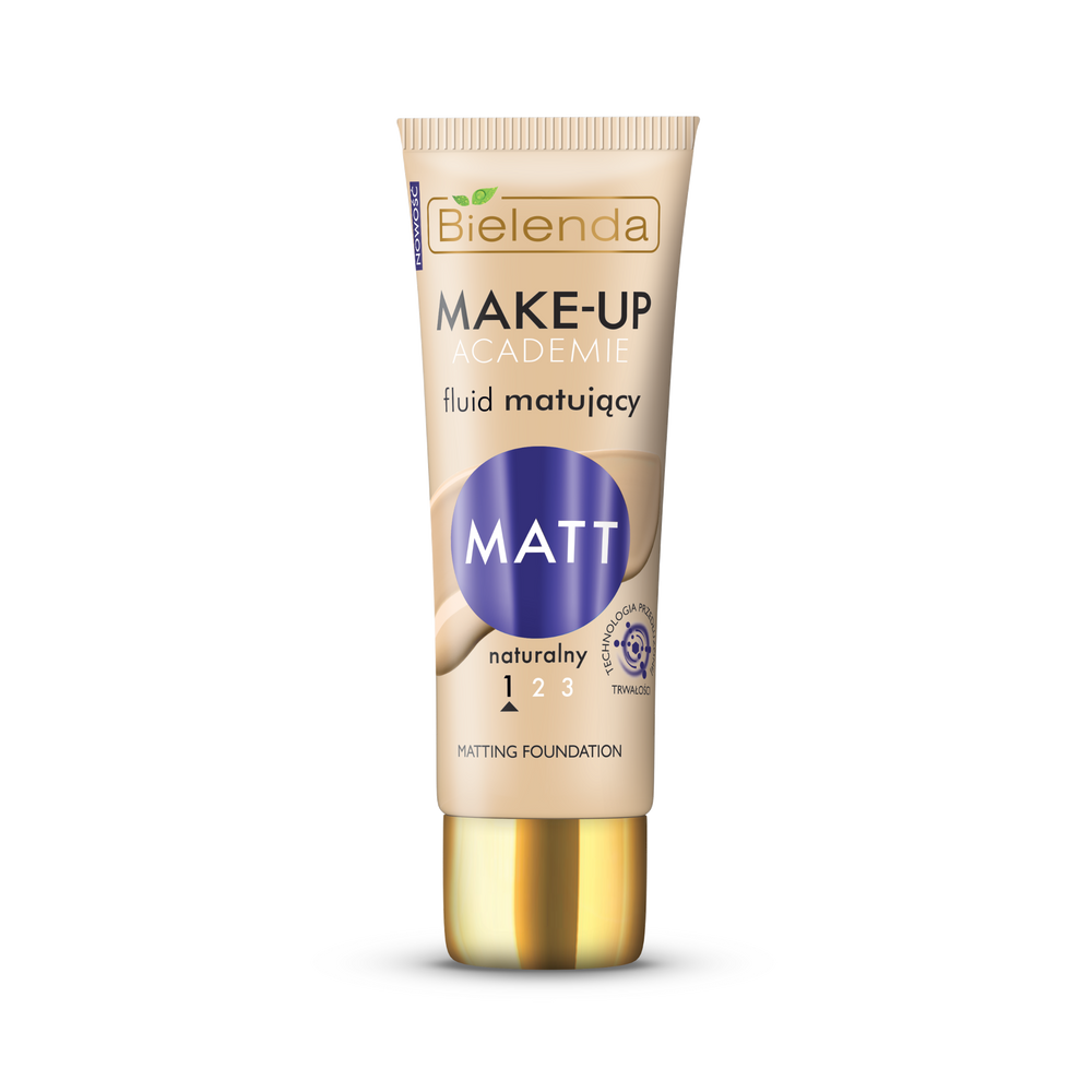 Bielenda Make Up Academie Matting Fluid Podkład Matujący 01 Natural 30g