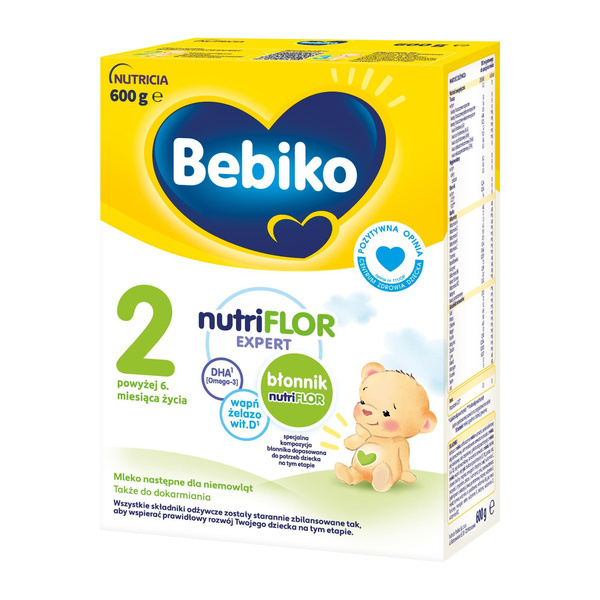 Bebiko NutriFlor Expert 2 Mleko Następne dla Niemowląt powyżej 6. Miesiąca Życia 600g Best Before 20.06.26
