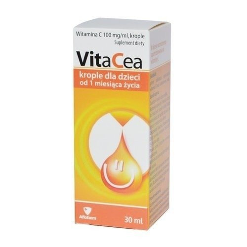 VitaCea Witamina C w Kroplach dla Dzieci od 1 Miesiąca Życia 30ml