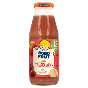 Bobo Frut Nektar Owocowy Jabłko Truskawka dla Niemowląt po 12. Miesiącu Życia 300ml Best Before 31.01.26