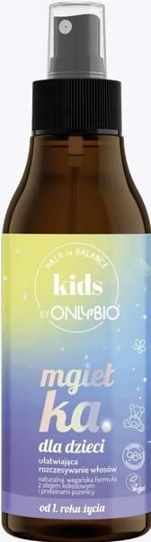 OnlyBio Hair In Balance Kids Wegańska Mgiełka dla Dzieci Ułatwiająca Rozczesywanie Włosów 150ml