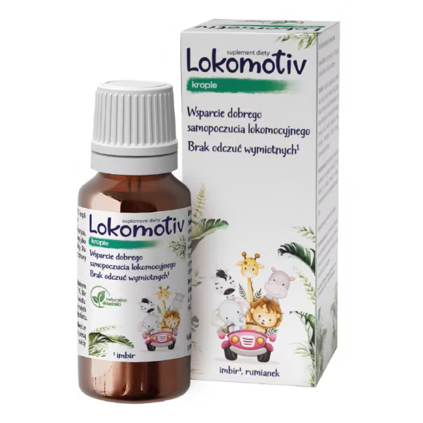 Lokomotiv Krople na Dobre Samopoczucie Lokomocyjne dla Dzieci od 3 Roku Życia 30ml