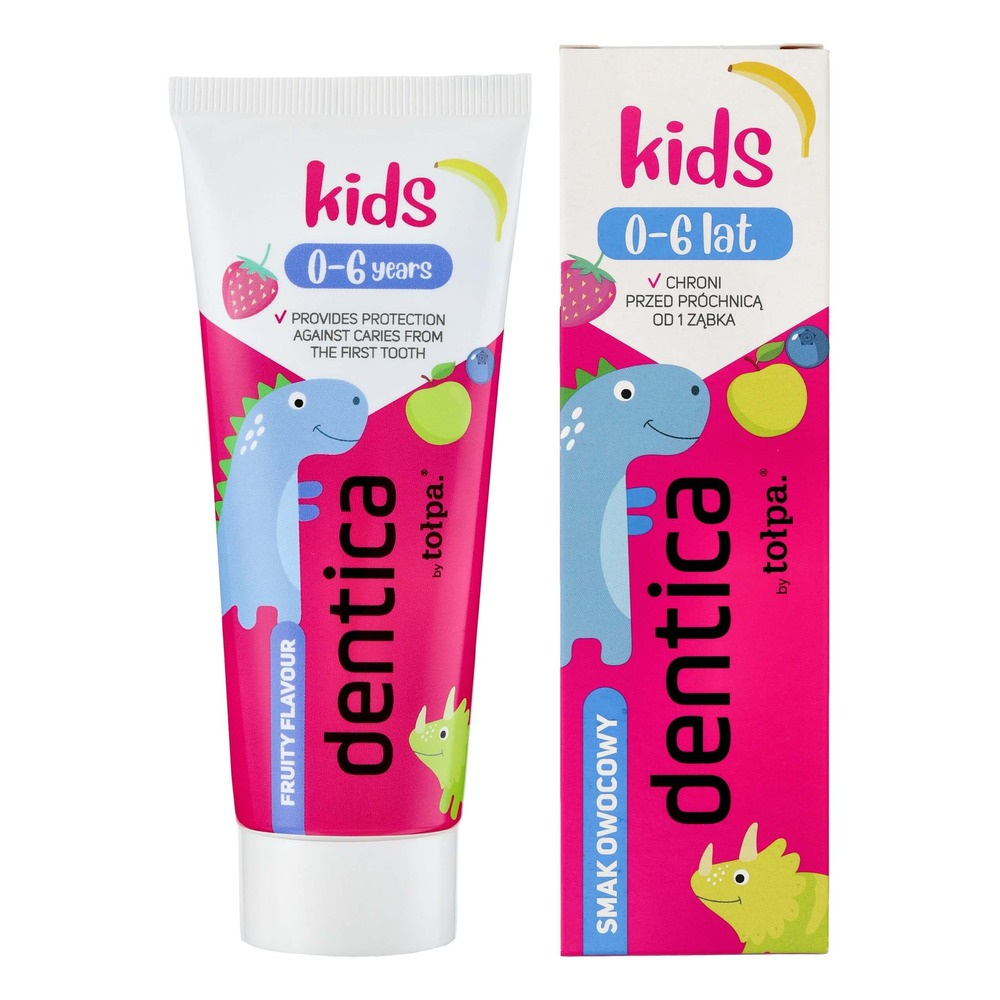 Tołpa Dentica By Kids Pasta do zębów dla dzieci 0-6 lat owocowy smak 50ml