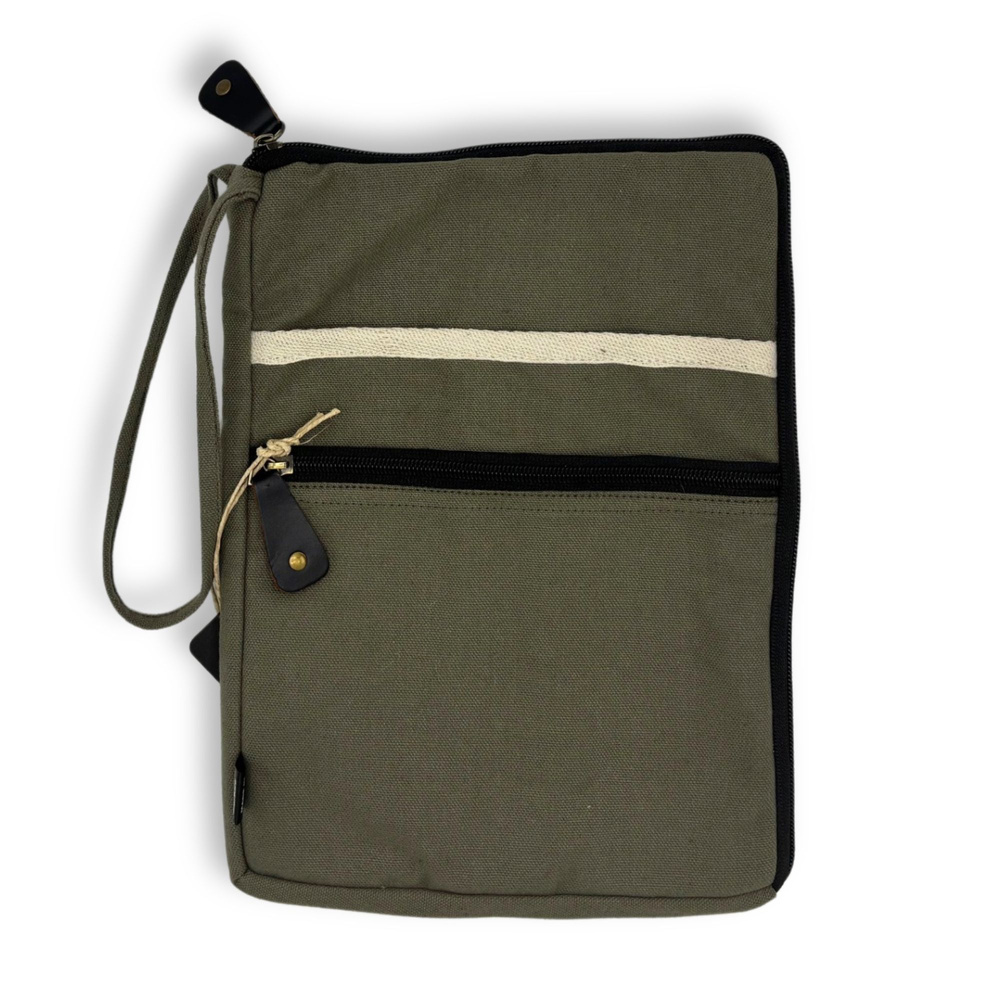 Canvas Tablet Pouch - Olive