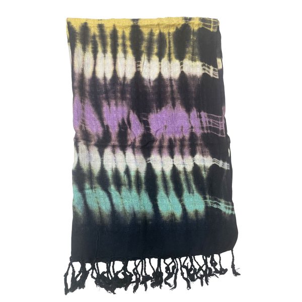 Boho Java Art Stole/Scarf - Multi Stripes - 62x200cm