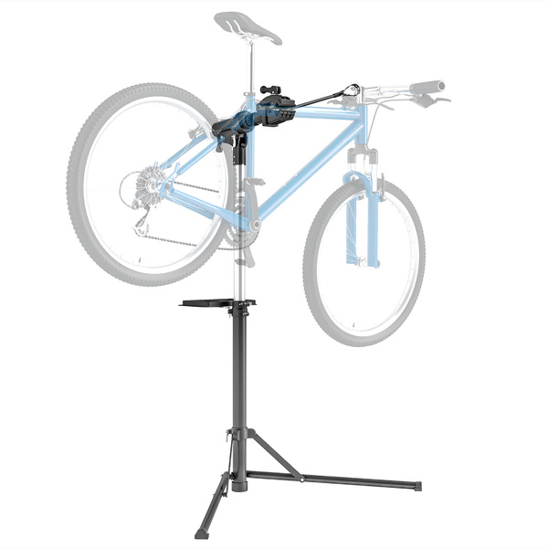 HOMCOM Bike Repair Stand, Max Load 40kg, Foldable, Height Adjustable, for Road Bike, Mountain Bike, E-bike