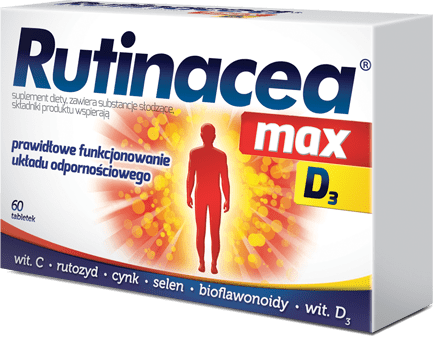 Rutinacea Max D3 60 tabletek Best Before 31.12.25