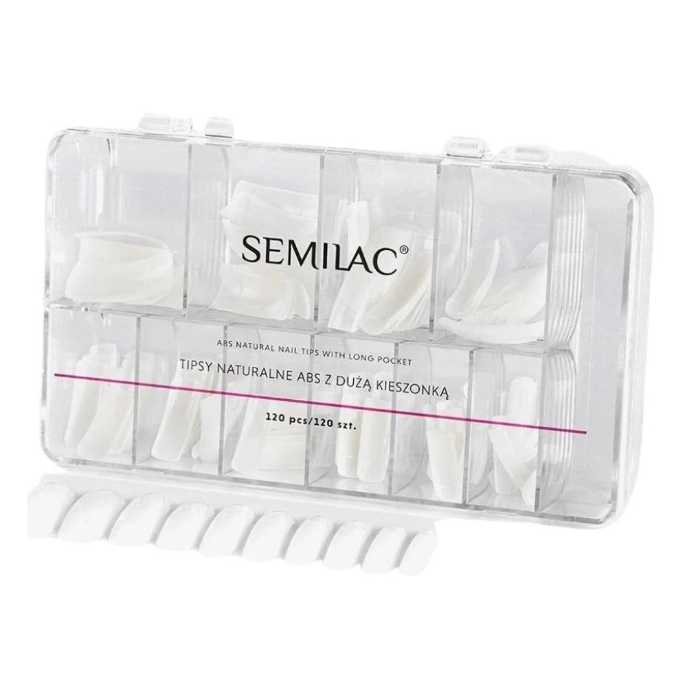 Semilac Natural Nail Tips Tipsy do Paznokci 120szt