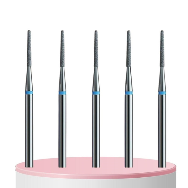 IQ Nails Frezy Diamentowe Stożek Zaokrąglony 1.4mm 5 szt.