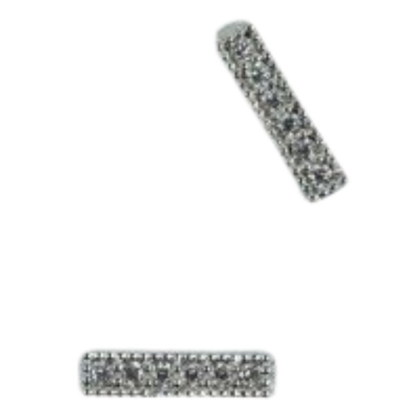 Semilac Silver Nail Decoration Straps 2pcs