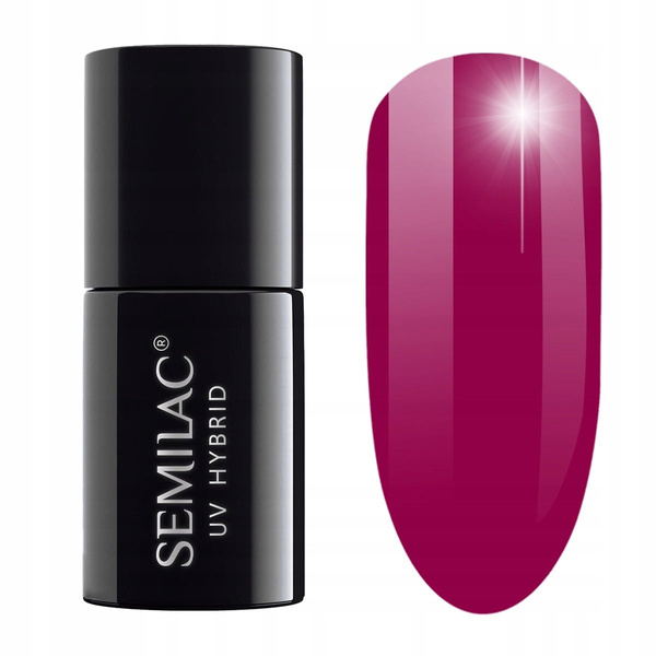 Semilac Time To Shine UV/LED Soak Off Hybrid Gel Polish - 436 Powerful Burgundy 7 ml