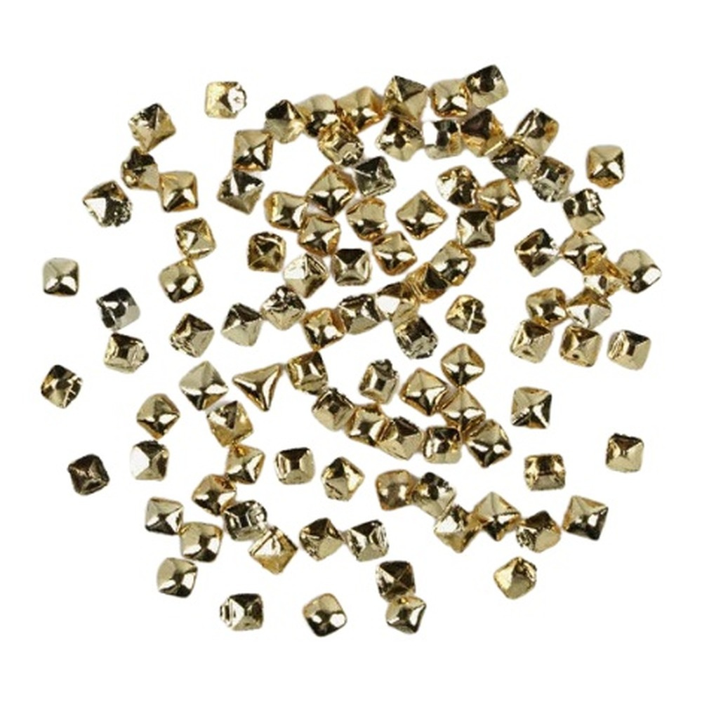Semilac Nail Decoration Gold Small Squares 100pcs