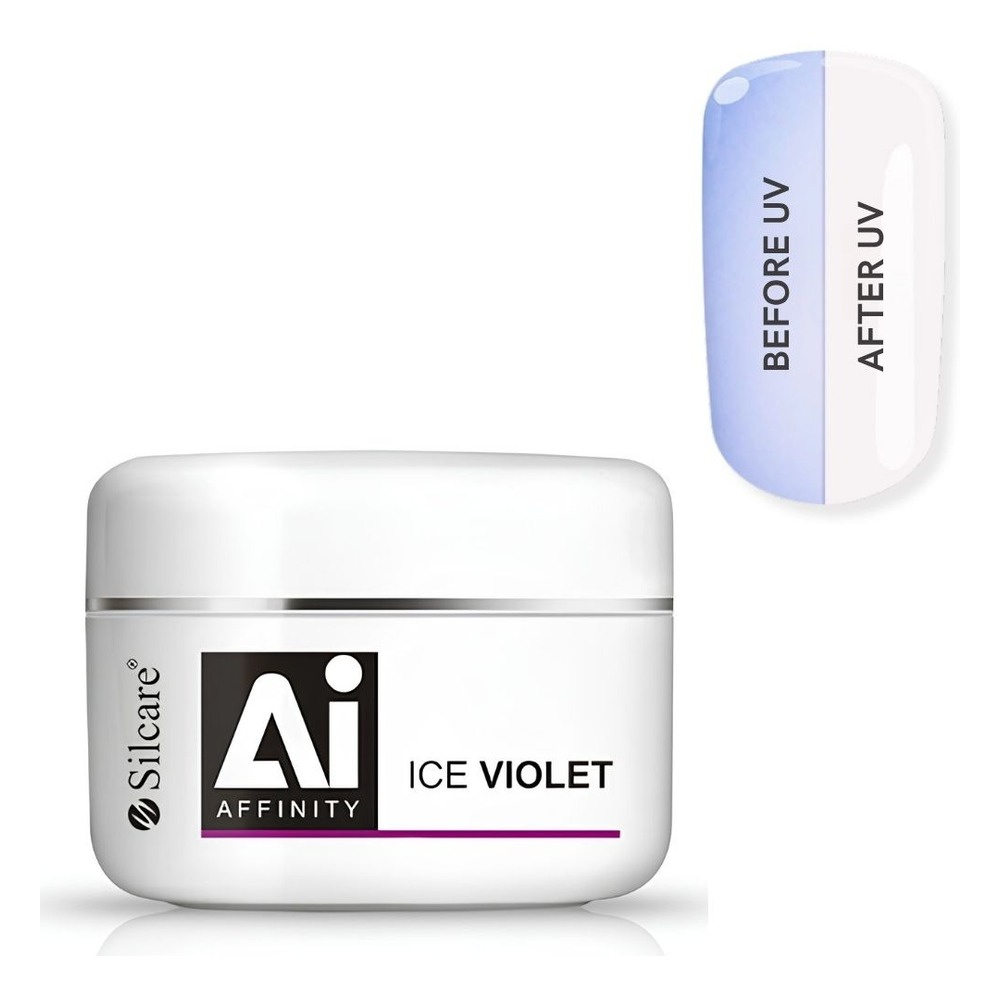 Silcare Affinity Ice Violet jednofazowy żel budujący UV 100g