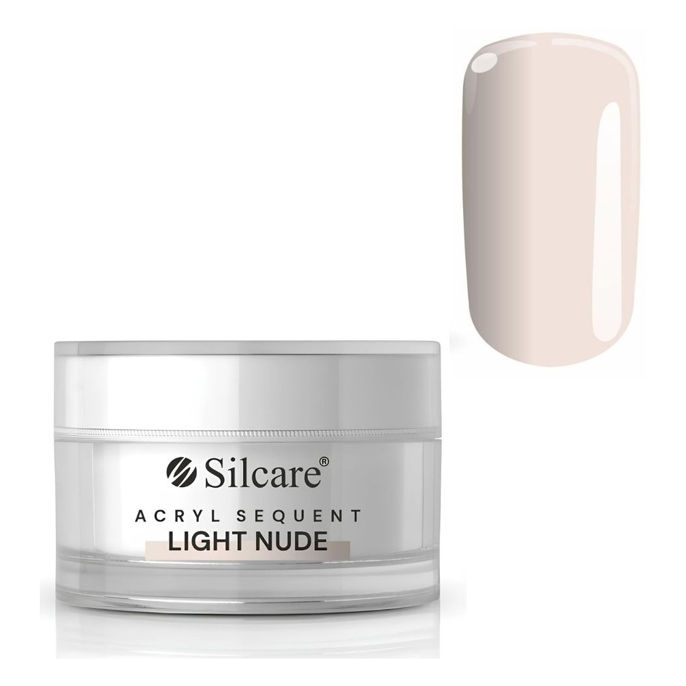Silcare Sequent proszek akrylowy do modelowania paznokci Light Nude 30g
