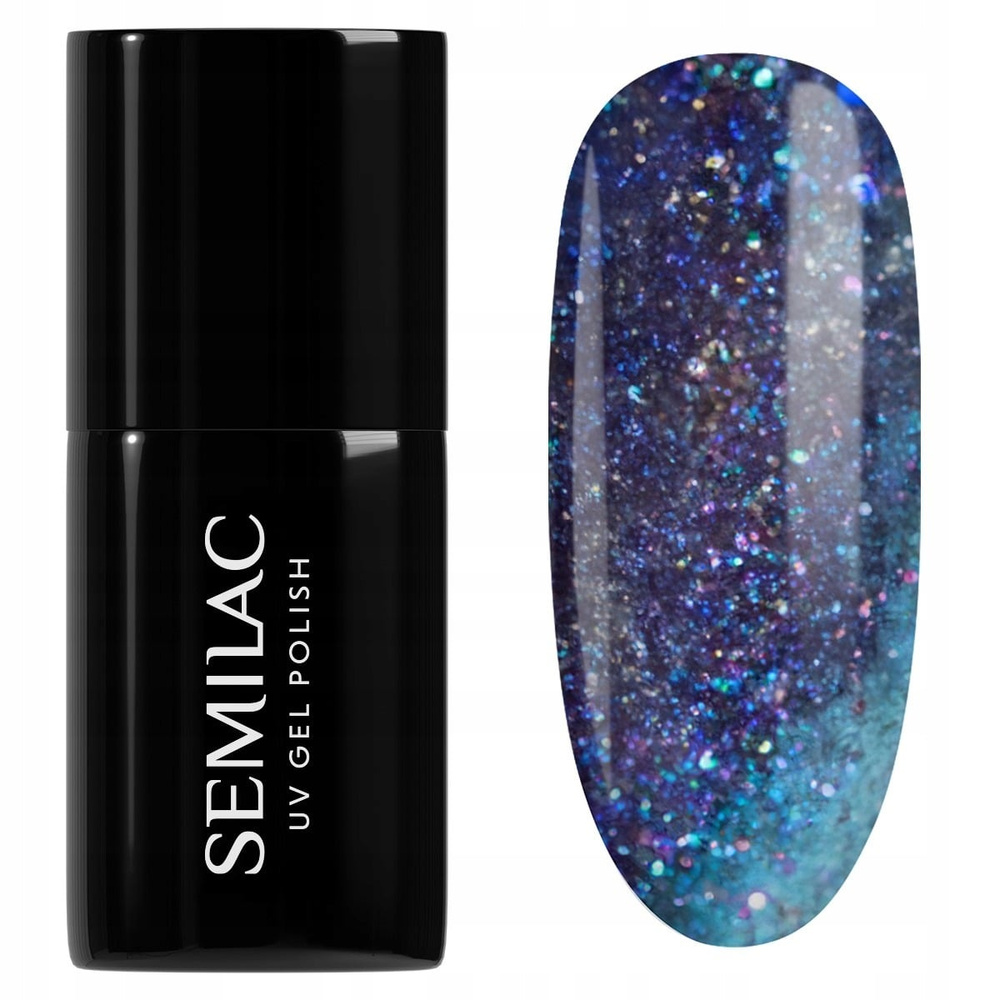 Semilac Galaxy Flash Lakier Hybrydowy Cat Eye Effect 826 Virtual Blue 7ml