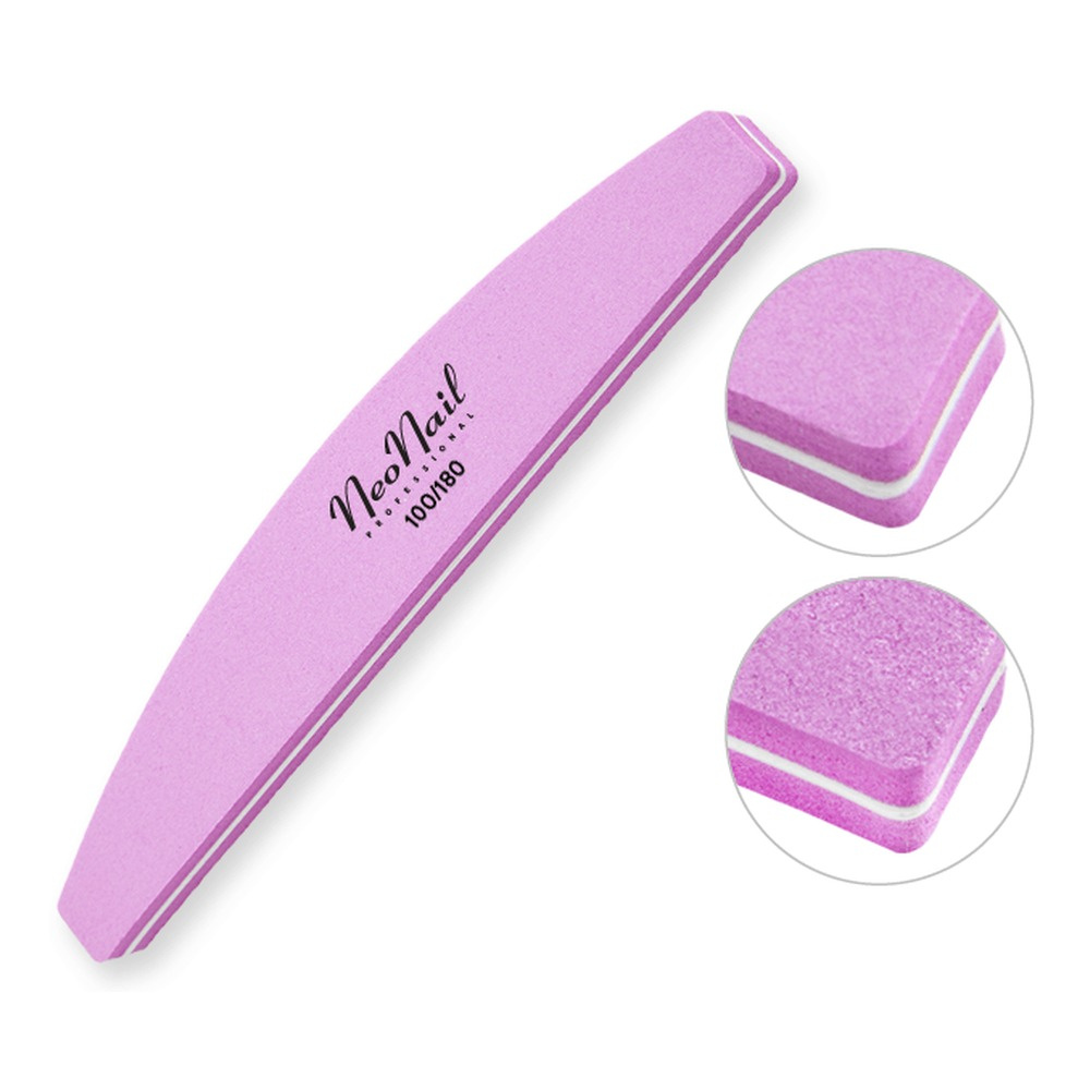 NeoNail Nail Polerka Łódka 100/180 Różowa 1 Sztuka