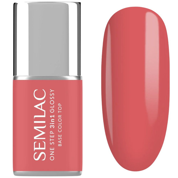 Semilac One Step 3in1 Lakier Hybrydowy S690 Coral Pink 7ml