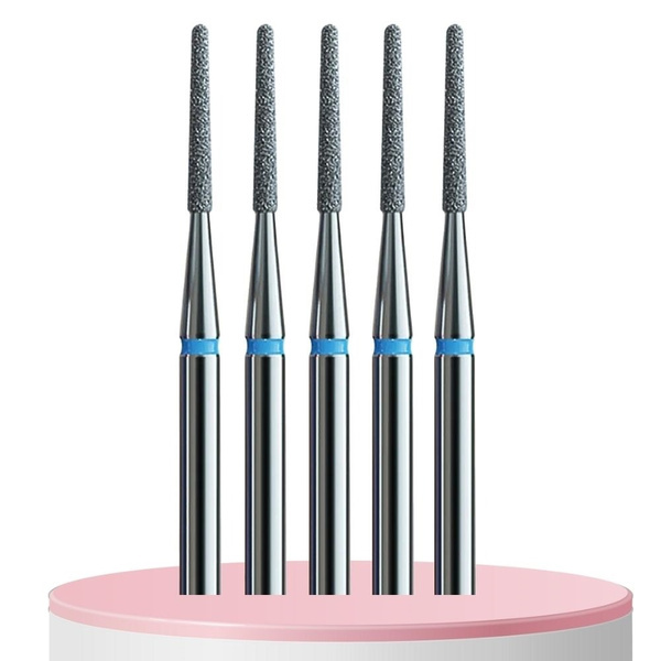 IQ Nails Frezy Diamentowe Podologiczne Stożek Wąski 1.2mm 5 szt.