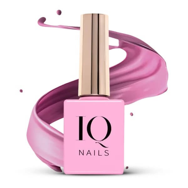 IQ Nails Miss Positive Wzmacniający Lakier Hybrydowy Ciepły Róż 8ml