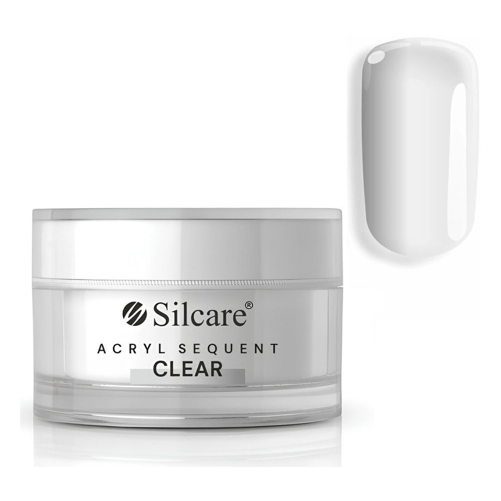 Silcare Sequent proszek akrylowy do modelowania paznokci Clear 10g